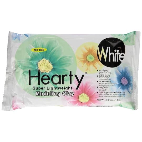 Hearty&#xAE; White Super Lightweight Air-Dry Clay